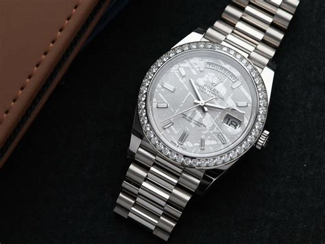 natural diamonds factory set in hour markers rolex